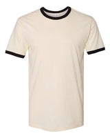 Next Level 3604 Unisex Ringer T-Shirt #color_NATURAL/ BLACK