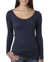 Next Level 6731 Ladies' Triblend Long-Sleeve Scoop