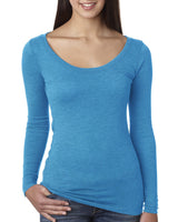 Next Level 6731 Ladies' Triblend Long-Sleeve Scoop