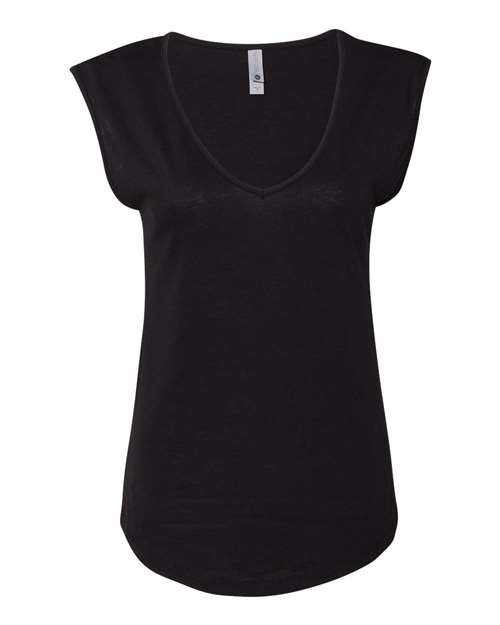 Next Level N5040 Ladies' Festival Sleeveless V #color_BLACK