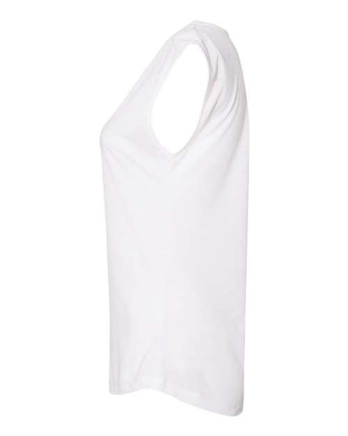 Next Level N5040 Ladies' Festival Sleeveless V #color_WHITE