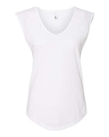Next Level N5040 Ladies' Festival Sleeveless V #color_WHITE