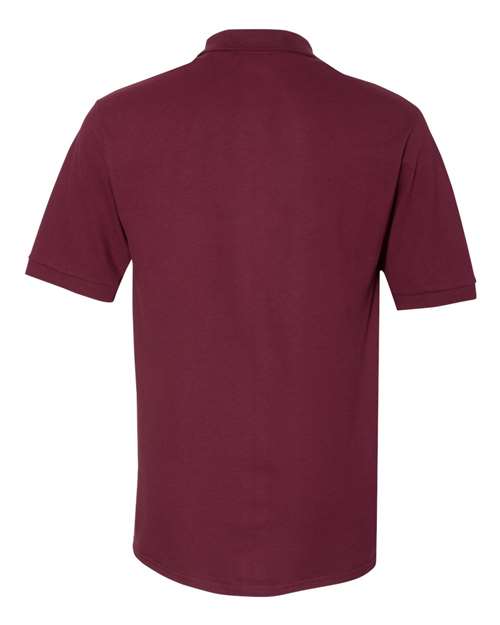Jerzees 443MR Adult Piqu Polo #color_MAROON