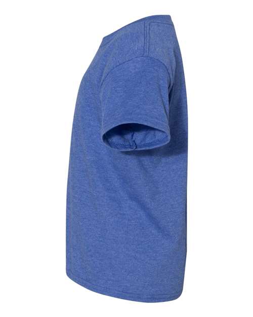 Gildan G800B Youth 50/50 T-Shirt #color_HTHR SPORT ROYAL