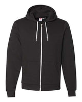American Apparel F497 Unisex Flex Fleece USA Made Zip Hoodie #color_BLACK
