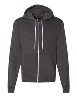 American Apparel F497 Unisex Flex Fleece USA Made Zip Hoodie #color_DARK HTHR GREY