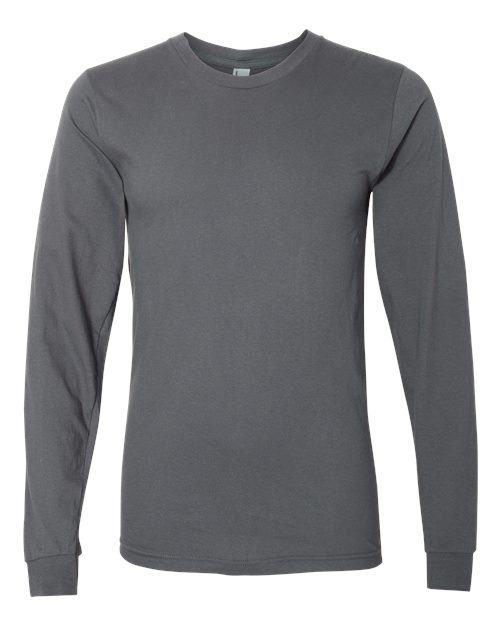 American Apparel 2007W Unisex Fine Jersey Long-Sleeve T-Shirt #color_ASPHALT