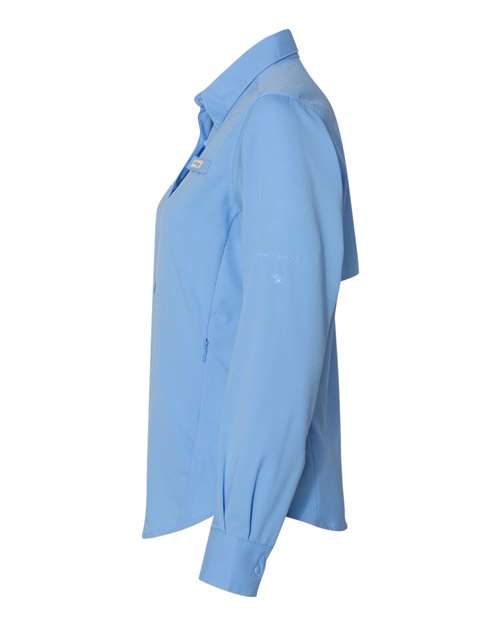 Columbia 7278 Ladies' Tamiami II Long-Sleeve Shirt #color_WHITECAP BLUE