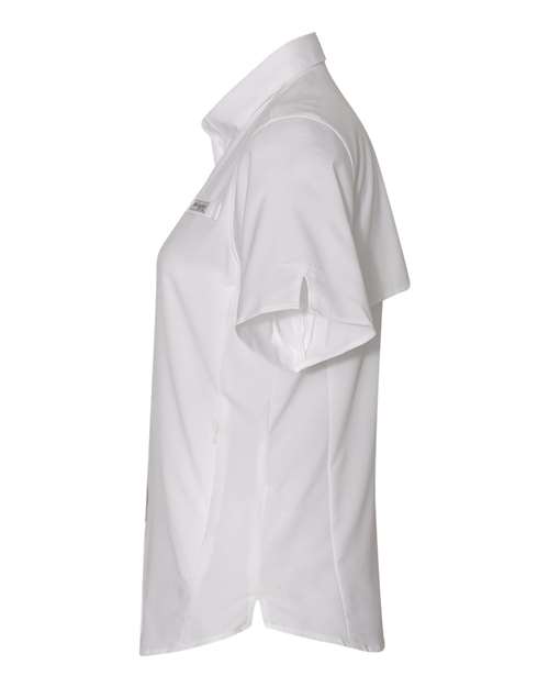Columbia 7277 Ladies' Tamiami II Short-Sleeve Shirt #color_WHITE