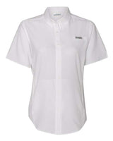 Columbia 7277 Ladies' Tamiami II Short-Sleeve Shirt #color_WHITE