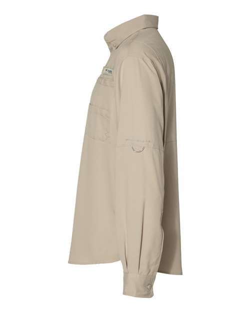 Columbia 7253 Men's Tamiami II Long-Sleeve Shirt #color_FOSSIL
