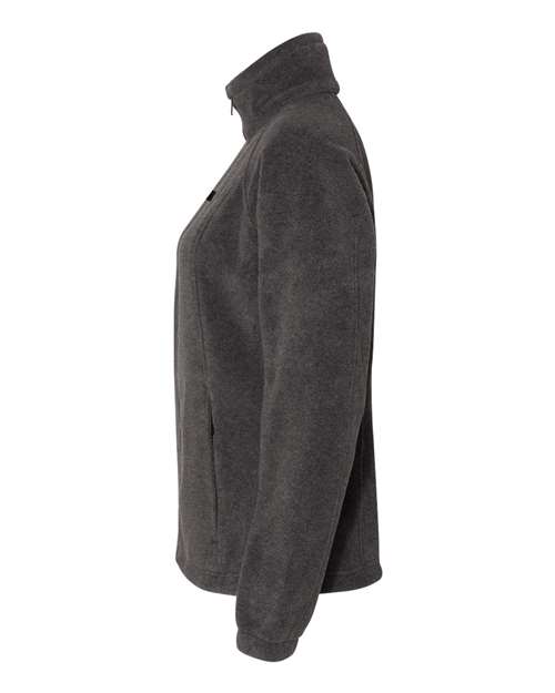 Columbia 6439 Ladies' Benton Springs Full-Zip Fleece #color_CHARCOAL HTHR