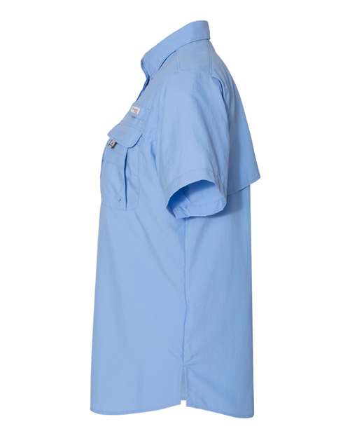 Columbia 7313 Ladies' Bahama Short-Sleeve Shirt #color_WHITECAP BLUE