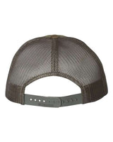 Richardson 115 Low Pro Trucker Cap #color_Chocolate Chip/ Grey Brown