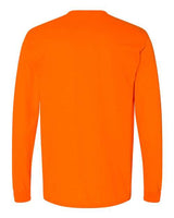 Gildan G840 Adult 50/50 Long-Sleeve T-Shirt #color_S ORANGE