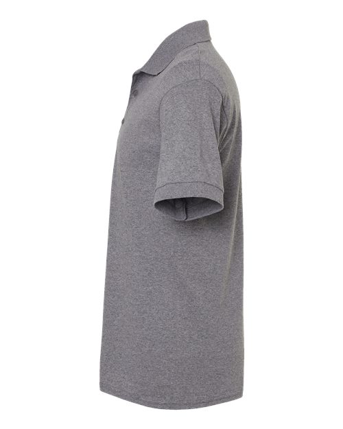 Gildan G880 Adult 50/50 Jersey Polo #color_GRAPHITE HEATHER