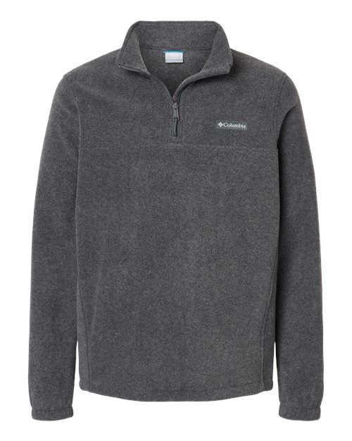Columbia 1620191 Men's Steens Mountain Half-Zip Fleece Jacket #color_CHARCOAL HEATHER