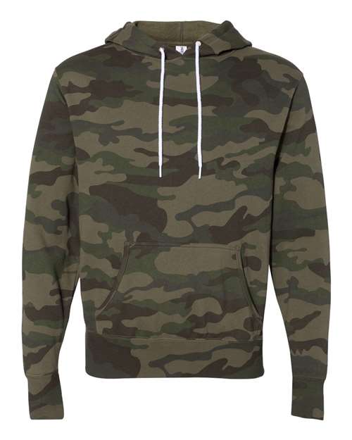 Independent Trading Co. AFX90UN Lightweight Hooded Sweatshirt #color_Forest Camo