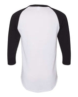 Augusta Sportswear AG4420 Adult 3/4-Sleeve Baseball Jersey #color_WHITE/ BLACK