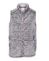 J America JA8456 Ladies' Epic Sherpa Vest #color_BLACK HEATHER