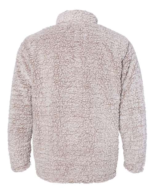 J America JA8454 Adult Epic Sherpa Quarter-Zip #color_OATMEAL HEATHER