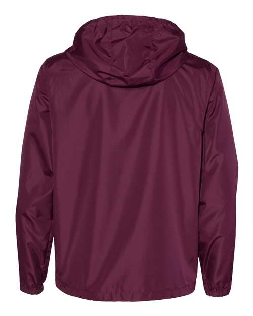 Independent Trading Co. EXP54LWZ Lightweight Windbreaker Full-Zip Jacket #color_Maroon