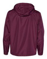 Independent Trading Co. EXP54LWZ Lightweight Windbreaker Full-Zip Jacket #color_Maroon
