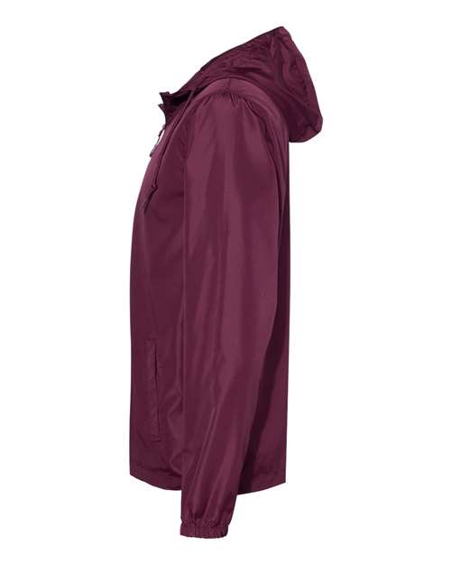 Independent Trading Co. EXP54LWZ Lightweight Windbreaker Full-Zip Jacket #color_Maroon