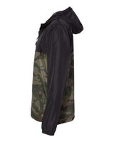 Independent Trading Co. EXP54LWZ Lightweight Windbreaker Full-Zip Jacket #color_Black/ Forest Camo