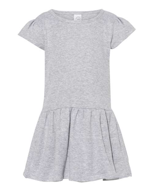 Rabbit Skins RS5320 Infant Baby Rib Dress #color_HEATHER
