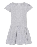 Rabbit Skins RS5320 Infant Baby Rib Dress #color_HEATHER