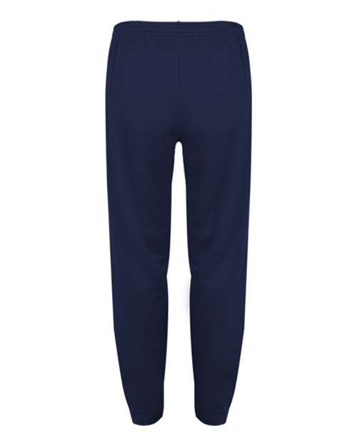 Badger 1575 Unbrushed Polyester Trainer Pants #color_Navy