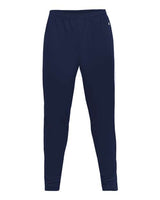 Badger 1575 Unbrushed Polyester Trainer Pants #color_Navy