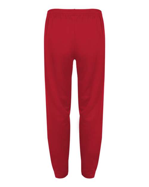 Badger 1575 Unbrushed Polyester Trainer Pants #color_Red