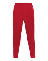 Badger 1575 Unbrushed Polyester Trainer Pants #color_Red