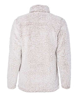 J America JA8451 Ladies' Epic Sherpa 1/4 Zip #color_OATMEAL HEATHER