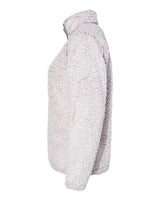 J America JA8451 Ladies' Epic Sherpa 1/4 Zip #color_OATMEAL HEATHER