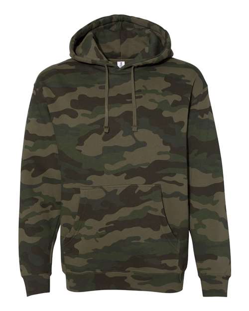 Independent Trading Co. IND4000 Heavyweight Hooded Sweatshirt #color_Forest Camo