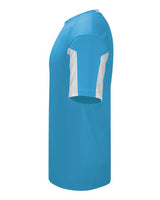 Alleson Athletic 2976 Youth Striker Placket #color_Columbia Blue/ White