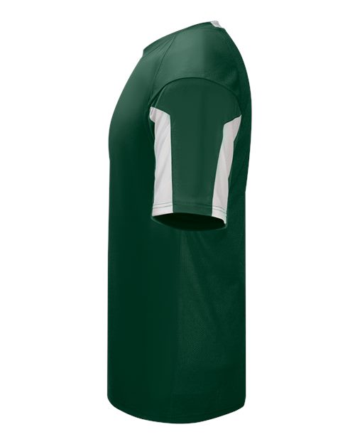 Alleson Athletic 2976 Youth Striker Placket #color_Forest/ White