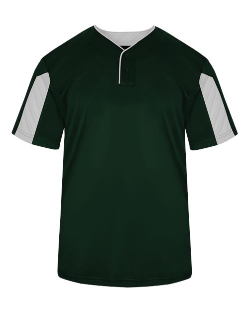 Alleson Athletic 2976 Youth Striker Placket #color_Forest/ White