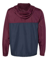 Independent Trading Co. EXP54LWZ Lightweight Windbreaker Full-Zip Jacket #color_Maroon/ Classic Navy
