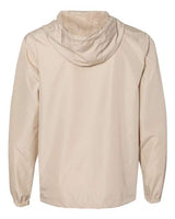 Independent Trading Co. EXP54LWZ Lightweight Windbreaker Full-Zip Jacket #color_Classic Khaki/ White Zipper