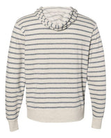 Independent Trading Co. PRM90HT Midweight French Terry Hooded Sweatshirt #color_Oatmeal Heather/ Salt & Pepper Stripe