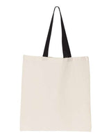OAD OAD105 OAD Contrasting Handles Tote #color_BLACK