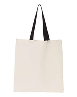 OAD OAD105 OAD Contrasting Handles Tote #color_BLACK