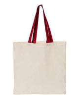 OAD OAD105 OAD Contrasting Handles Tote #color_RED