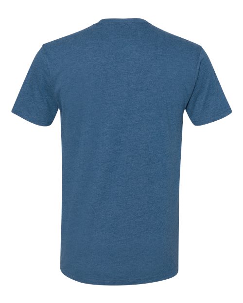 Next Level 6410 Men's Sueded Crew #color_HTHR COOL BLUE