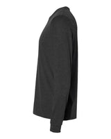 Next Level 6411 Unisex Sueded Long-Sleeve Crew #color_HEATHER CHARCOAL
