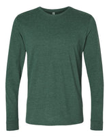 Next Level 6411 Unisex Sueded Long-Sleeve Crew #color_HTHR FOREST GRN